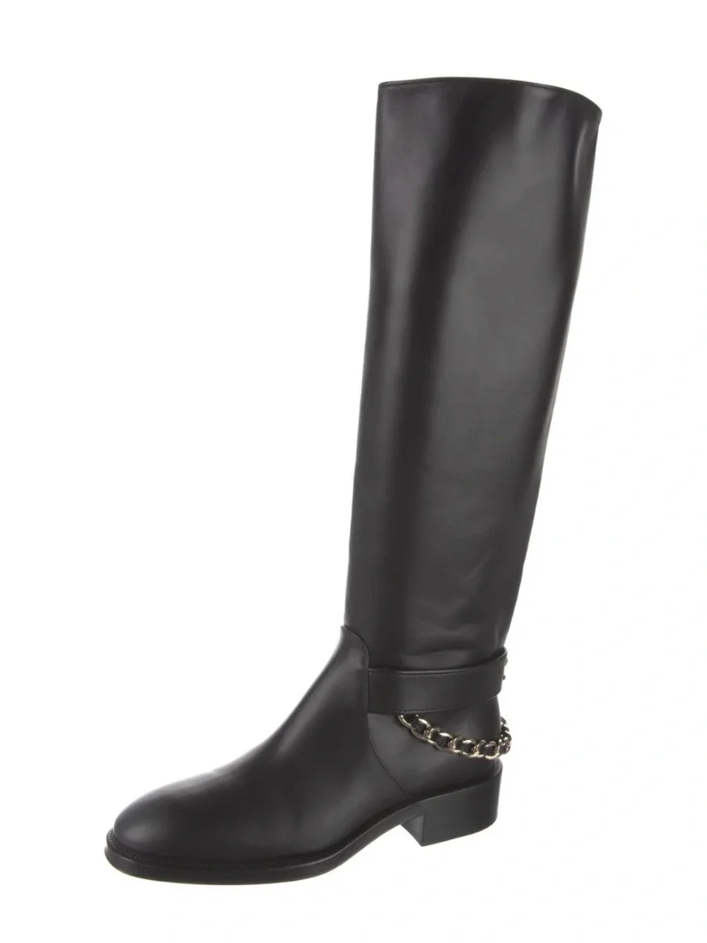 Chanel 2022 Interlocking CC Logo Riding Boots